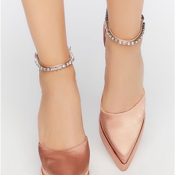 Forever 21 Faux Gem Platform Heels - Picture 2 of 4